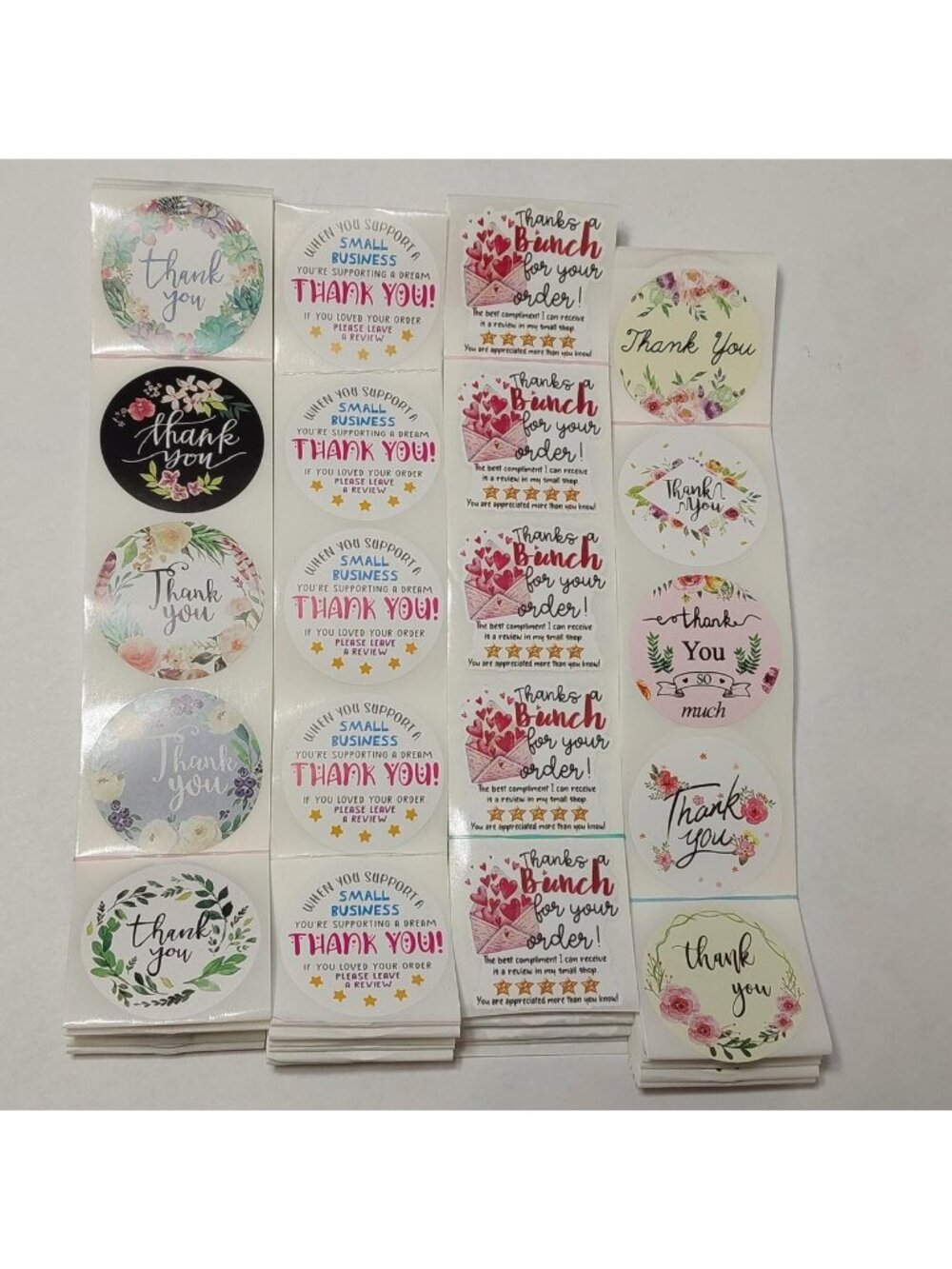 Thank You Stickers 100 Stickers